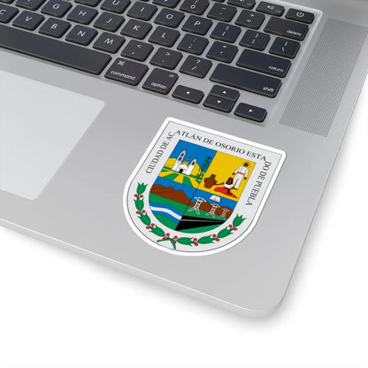 Escudo Acatlán (Mexico) (Coat of Arms) STICKER Vinyl Kiss-Cut Decal - The Sticker Space