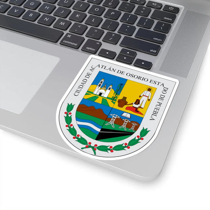 Escudo Acatlán (Mexico) (Coat of Arms) STICKER Vinyl Kiss-Cut Decal - The Sticker Space