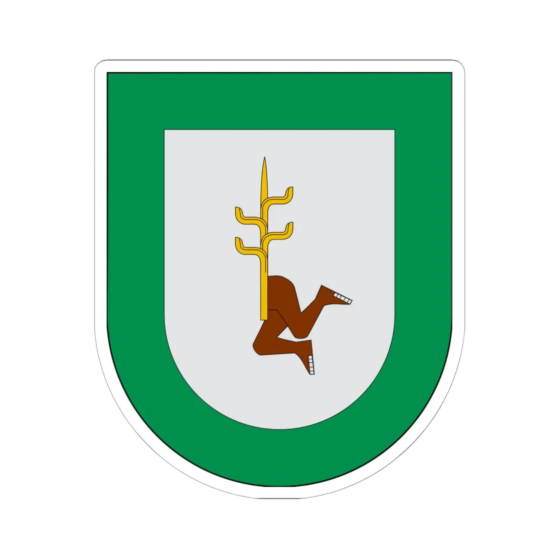 Escudo Acatzingo (Mexico) (Coat of Arms) STICKER Vinyl Kiss-Cut Decal 6 Inch White - The Sticker Space