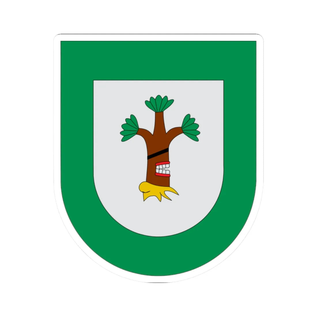 Escudo Ahuatlán (Mexico) (Coat of Arms) STICKER Vinyl Kiss-Cut Decal 2 Inch White - The Sticker Space