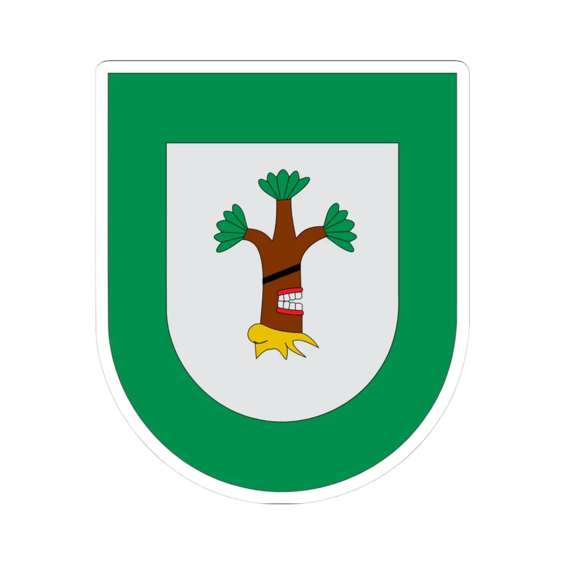 Escudo Ahuatlán (Mexico) (Coat of Arms) STICKER Vinyl Kiss-Cut Decal 3 Inch White - The Sticker Space