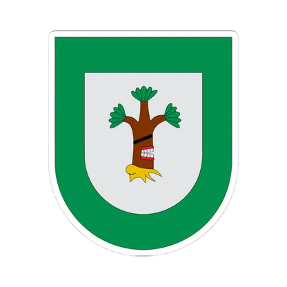 Escudo Ahuatlán (Mexico) (Coat of Arms) STICKER Vinyl Kiss-Cut Decal 4 Inch White - The Sticker Space