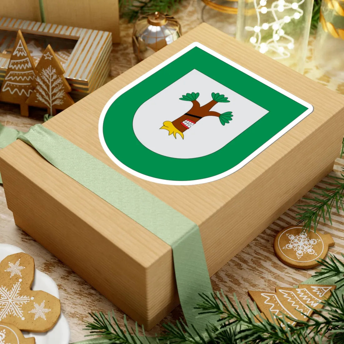 Escudo Ahuatlán (Mexico) (Coat of Arms) STICKER Vinyl Kiss-Cut Decal - The Sticker Space