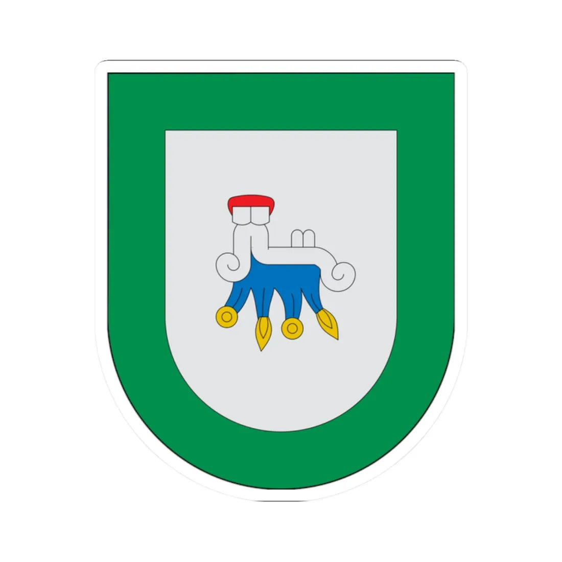 Escudo Amixtlán (Mexico) (Coat of Arms) STICKER Vinyl Kiss-Cut Decal 2 Inch White - The Sticker Space