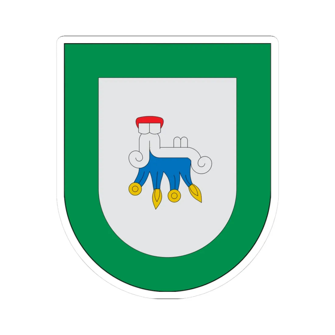 Escudo Amixtlán (Mexico) (Coat of Arms) STICKER Vinyl Kiss-Cut Decal 3 Inch White - The Sticker Space