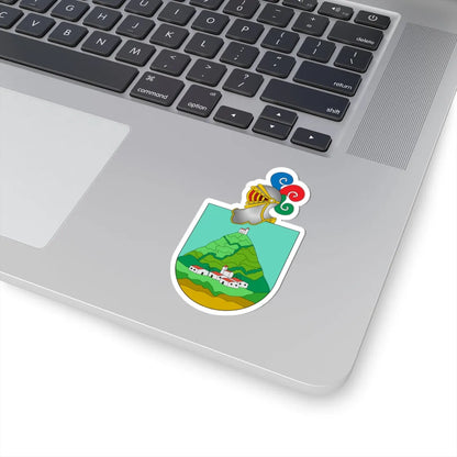 Escudo Añorbe con casco (Spain) (Coat of Arms) STICKER Vinyl Kiss-Cut Decal - The Sticker Space