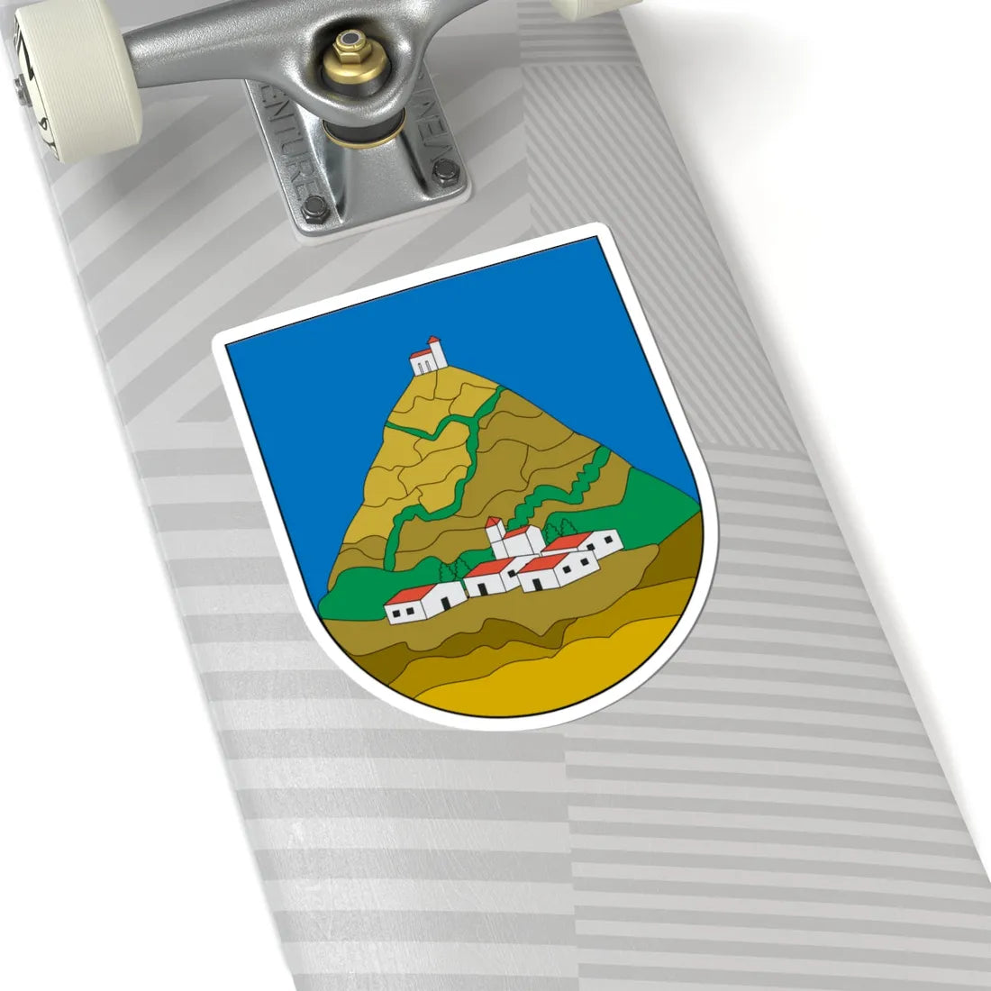 Escudo Añorbe (Spain) (Coat of Arms) STICKER Vinyl Kiss-Cut Decal - The Sticker Space