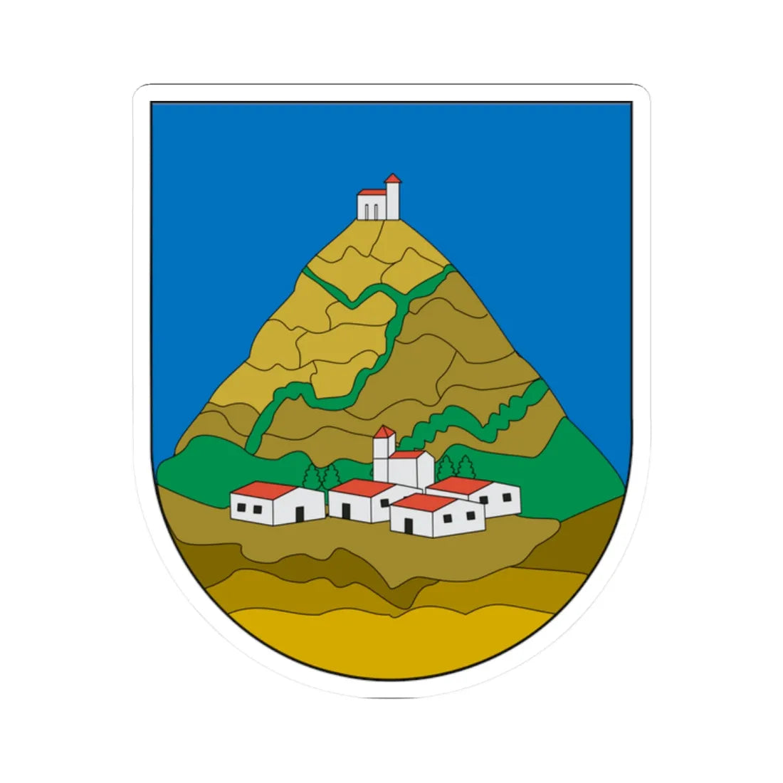 Escudo Añorbe (Spain) (Coat of Arms) STICKER Vinyl Kiss-Cut Decal - The Sticker Space