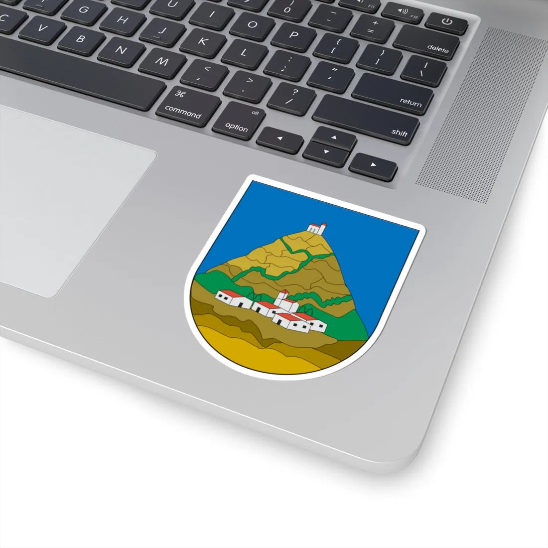 Escudo Añorbe (Spain) (Coat of Arms) STICKER Vinyl Kiss-Cut Decal - The Sticker Space