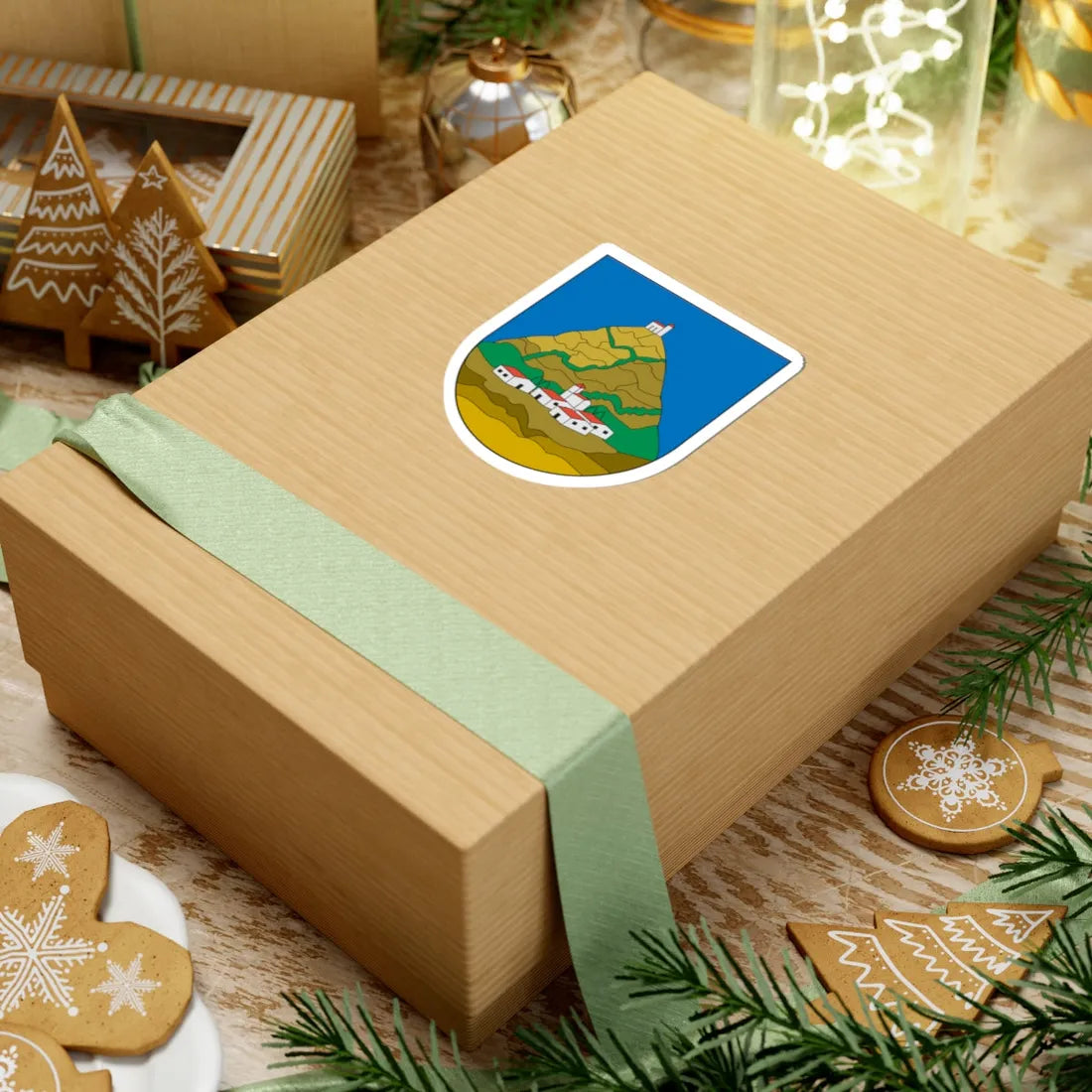 Escudo Añorbe (Spain) (Coat of Arms) STICKER Vinyl Kiss-Cut Decal - The Sticker Space