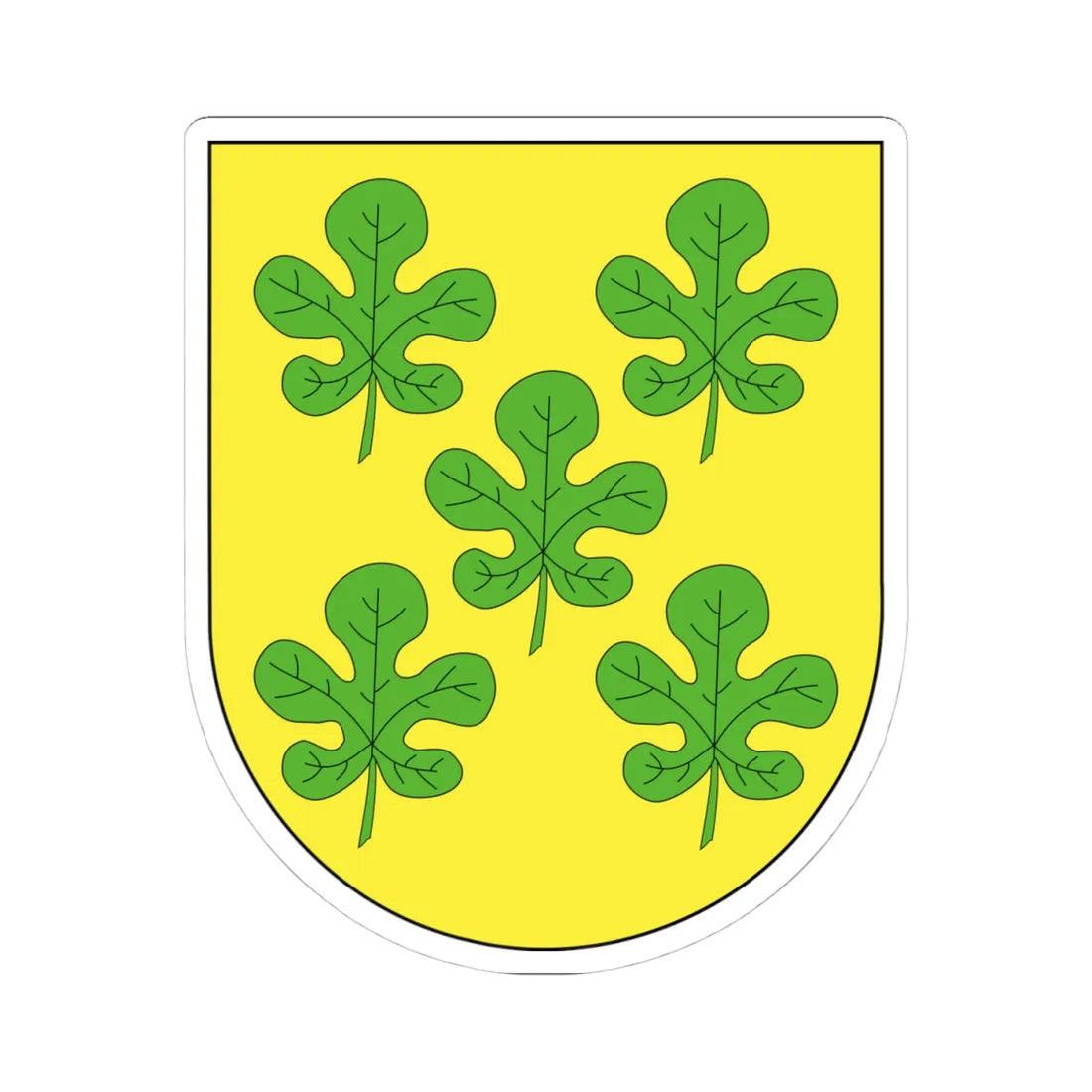 Escudo apellido Figueroa (Argentina) (Coat of Arms) STICKER Vinyl Kiss-Cut Decal 4 Inch White - The Sticker Space