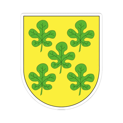 Escudo apellido Figueroa (Argentina) (Coat of Arms) STICKER Vinyl Kiss-Cut Decal 6 Inch White - The Sticker Space