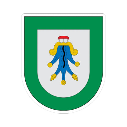 Escudo Aquixtla (Mexico) (Coat of Arms) STICKER Vinyl Kiss-Cut Decal 3 Inch White - The Sticker Space