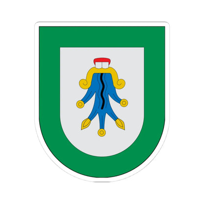 Escudo Aquixtla (Mexico) (Coat of Arms) STICKER Vinyl Kiss-Cut Decal 4 Inch White - The Sticker Space