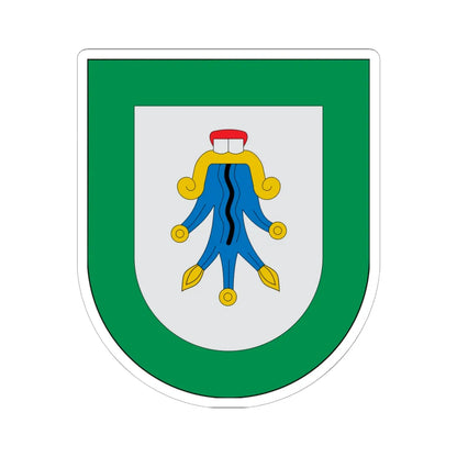 Escudo Aquixtla (Mexico) (Coat of Arms) STICKER Vinyl Kiss-Cut Decal 6 Inch White - The Sticker Space