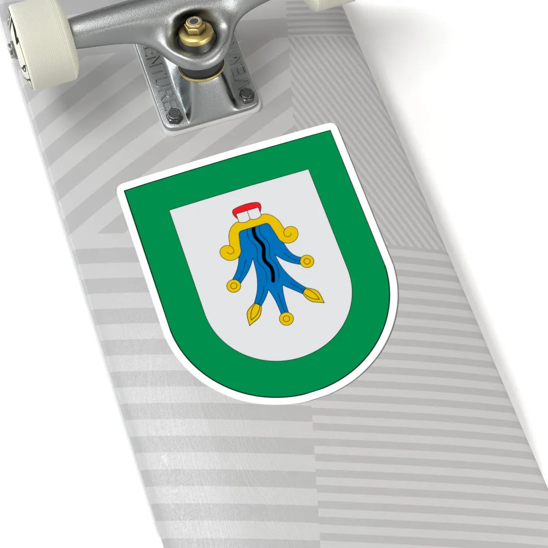 Escudo Aquixtla (Mexico) (Coat of Arms) STICKER Vinyl Kiss-Cut Decal - The Sticker Space