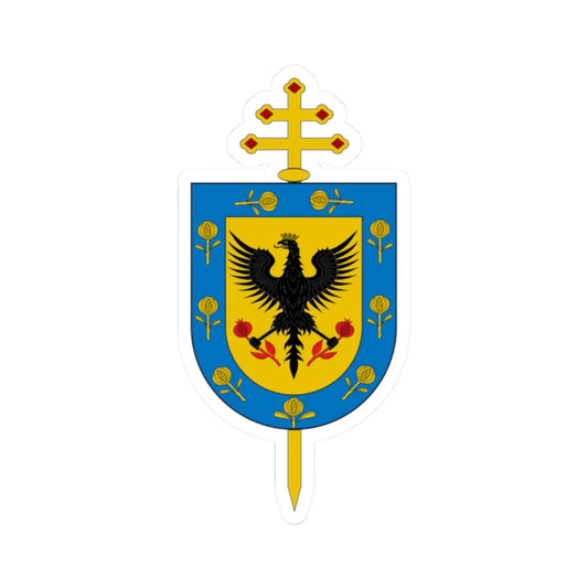 Escudo Arquidiócesis de Bogotá (Colombia) (Coat of Arms) STICKER Vinyl Kiss-Cut Decal 2 Inch White - The Sticker Space