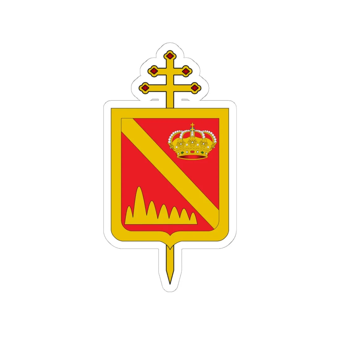 Escudo Arquidiócesis de Cali (Colombia) (Coat of Arms) STICKER Vinyl Kiss-Cut Decal 6 Inch White - The Sticker Space