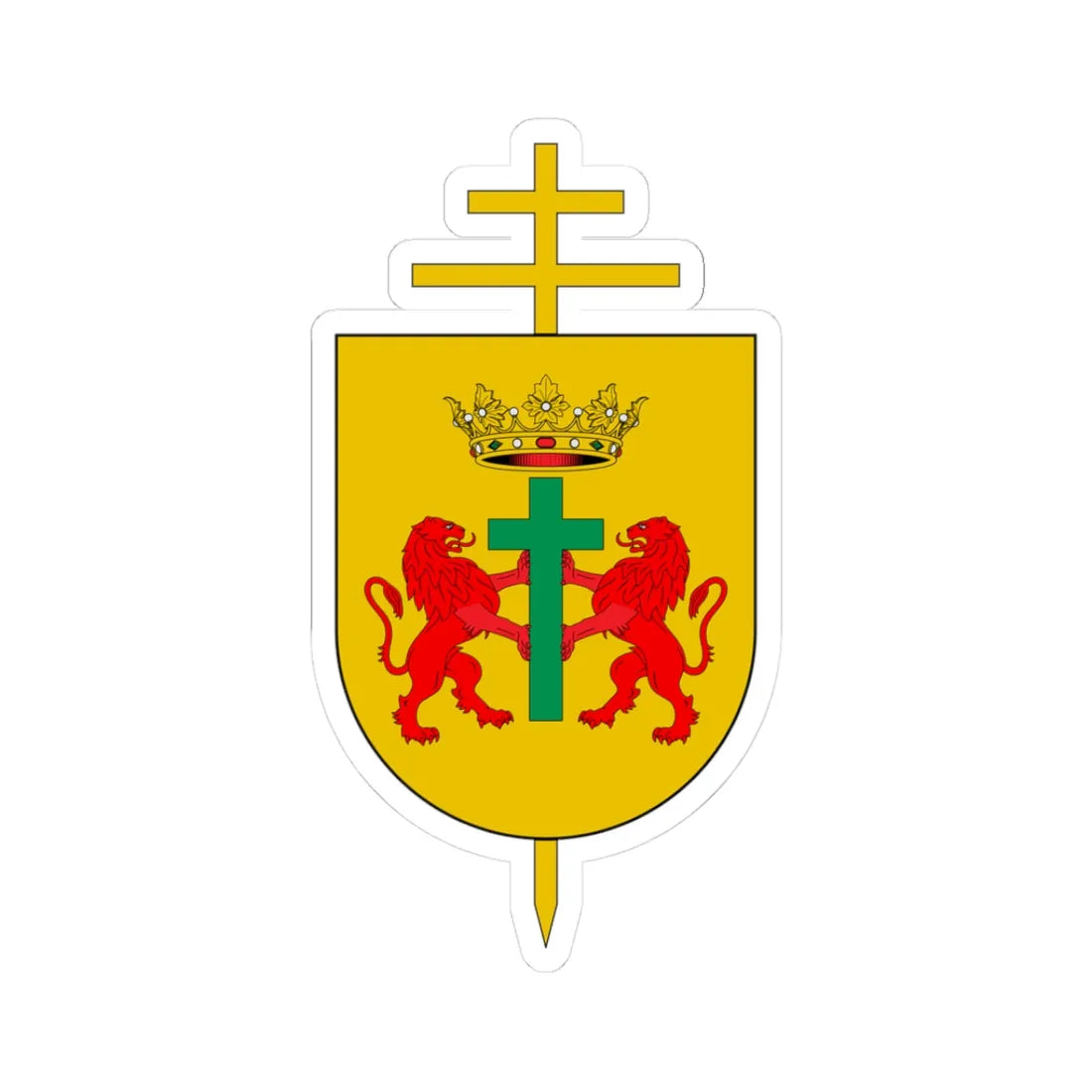 Escudo Arquidiócesis de Cartagena de Indias (Colombia) (Coat of Arms) STICKER Vinyl Kiss-Cut Decal 3 Inch White - The Sticker Space