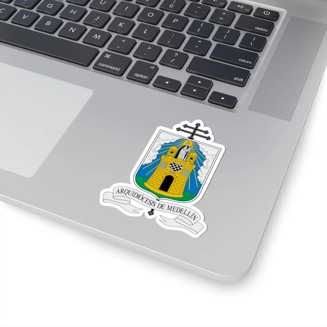Escudo Arquidiócesis de Medellín (Colombia) (Coat of Arms) STICKER Vinyl Kiss-Cut Decal - The Sticker Space