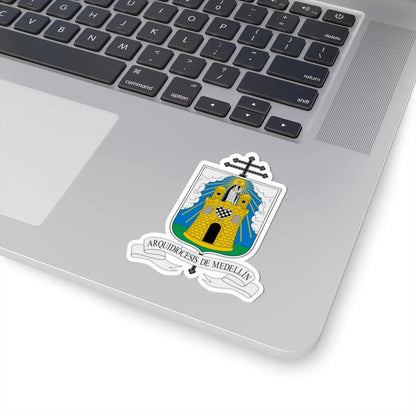 Escudo Arquidiócesis de Medellín (Colombia) (Coat of Arms) STICKER Vinyl Kiss-Cut Decal - The Sticker Space