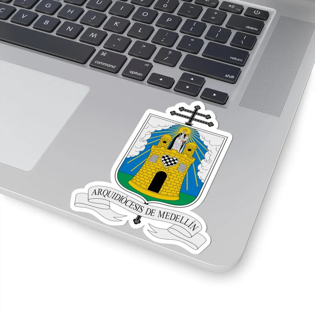 Escudo Arquidiócesis de Medellín (Colombia) (Coat of Arms) STICKER Vinyl Kiss-Cut Decal - The Sticker Space