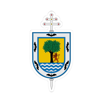 Escudo Arquidiócesis de Santa Fe de Antioquia (Colombia) (Coat of Arms) STICKER Vinyl Kiss-Cut Decal 3 Inch White - The Sticker Space