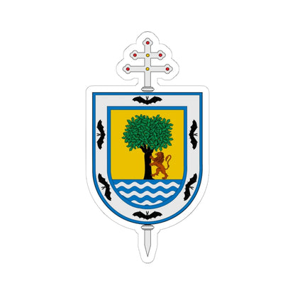 Escudo Arquidiócesis de Santa Fe de Antioquia (Colombia) (Coat of Arms) STICKER Vinyl Kiss-Cut Decal 6 Inch White - The Sticker Space