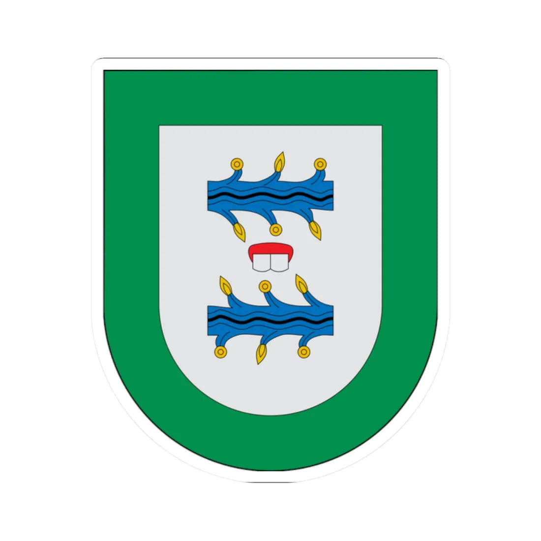 Escudo Atzala (Mexico) (Coat of Arms) STICKER Vinyl Kiss-Cut Decal 2 Inch White - The Sticker Space