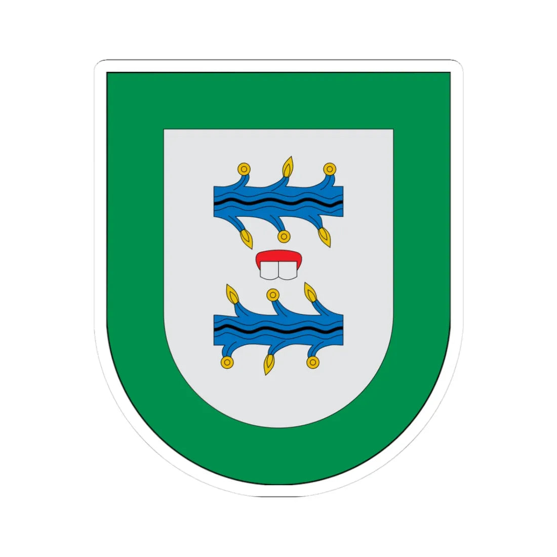 Escudo Atzala (Mexico) (Coat of Arms) STICKER Vinyl Kiss-Cut Decal 3 Inch White - The Sticker Space