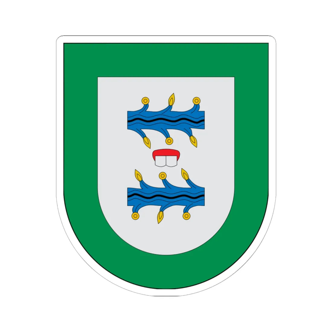 Escudo Atzala (Mexico) (Coat of Arms) STICKER Vinyl Kiss-Cut Decal 6 Inch White - The Sticker Space