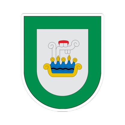 Escudo Axutla (Mexico) (Coat of Arms) STICKER Vinyl Kiss-Cut Decal 4 Inch White - The Sticker Space