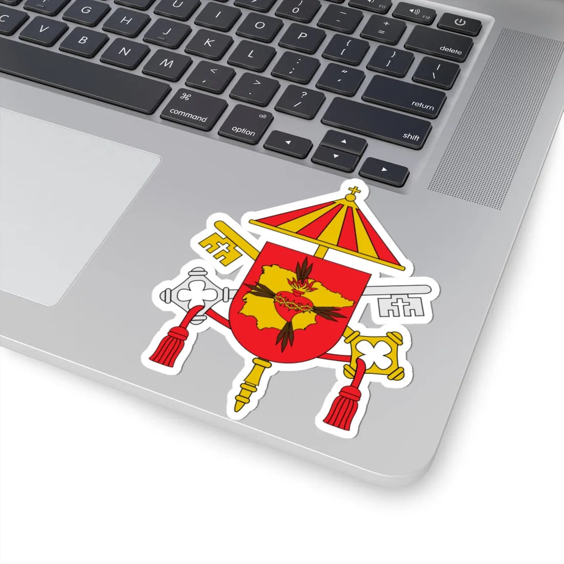 Escudo Basílica del Sagrado Corazón de Jesús de Getafe (Spain) (Coat of Arms) STICKER Vinyl Kiss-Cut Decal - The Sticker Space