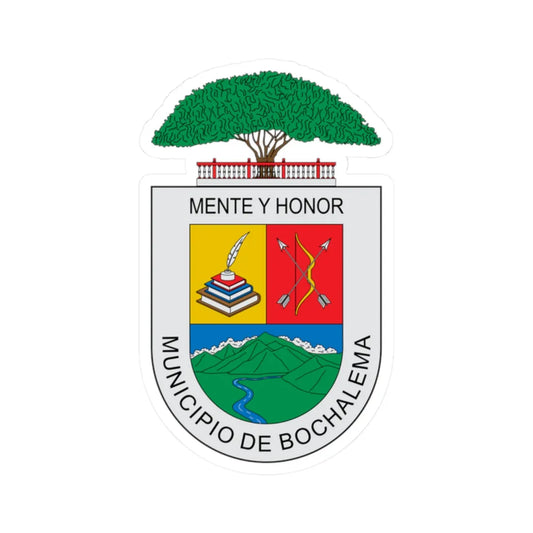 Escudo Bochalema (Colombia) (Coat of Arms) STICKER Vinyl Kiss-Cut Decal 2 Inch White - The Sticker Space