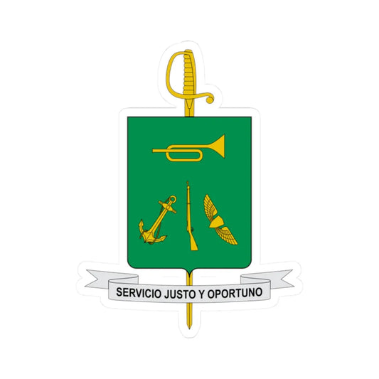 Escudo Caja de Retiro de las FF.MM-Colombia (Colombia) (Coat of Arms) STICKER Vinyl Kiss-Cut Decal 2 Inch White - The Sticker Space
