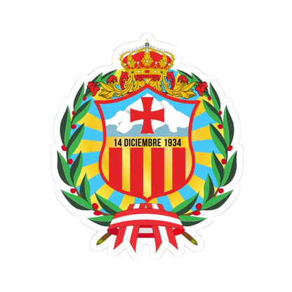 Escudo Carhuaz (Peru) (Coat of Arms) STICKER Vinyl Kiss-Cut Decal 3 Inch White - The Sticker Space