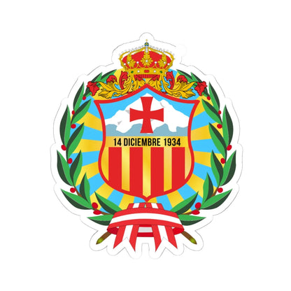 Escudo Carhuaz (Peru) (Coat of Arms) STICKER Vinyl Kiss-Cut Decal 6 Inch White - The Sticker Space