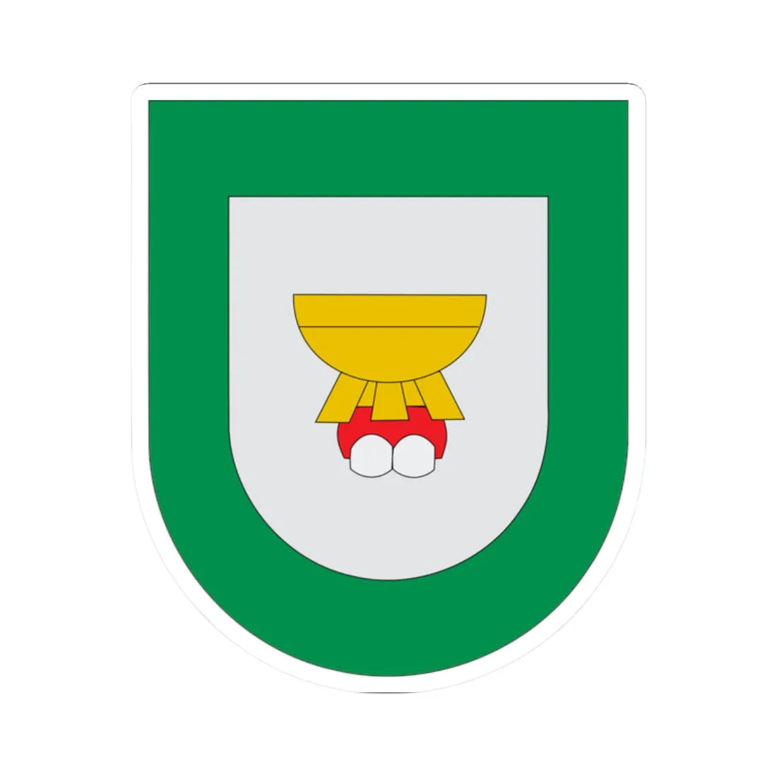 Escudo Caxhuacán (Mexico) (Coat of Arms) STICKER Vinyl Kiss-Cut Decal 2 Inch White - The Sticker Space