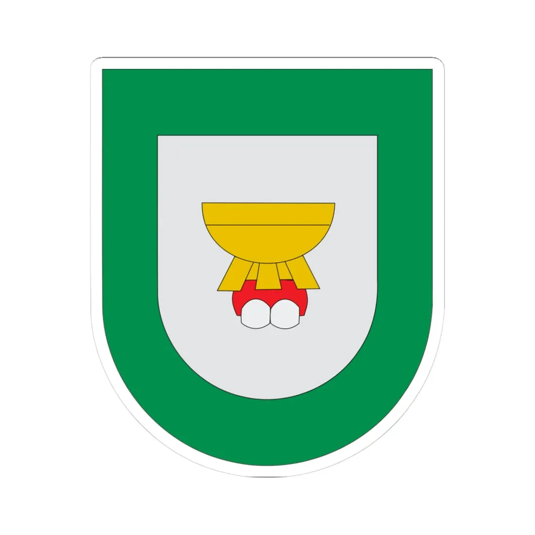 Escudo Caxhuacán (Mexico) (Coat of Arms) STICKER Vinyl Kiss-Cut Decal 3 Inch White - The Sticker Space