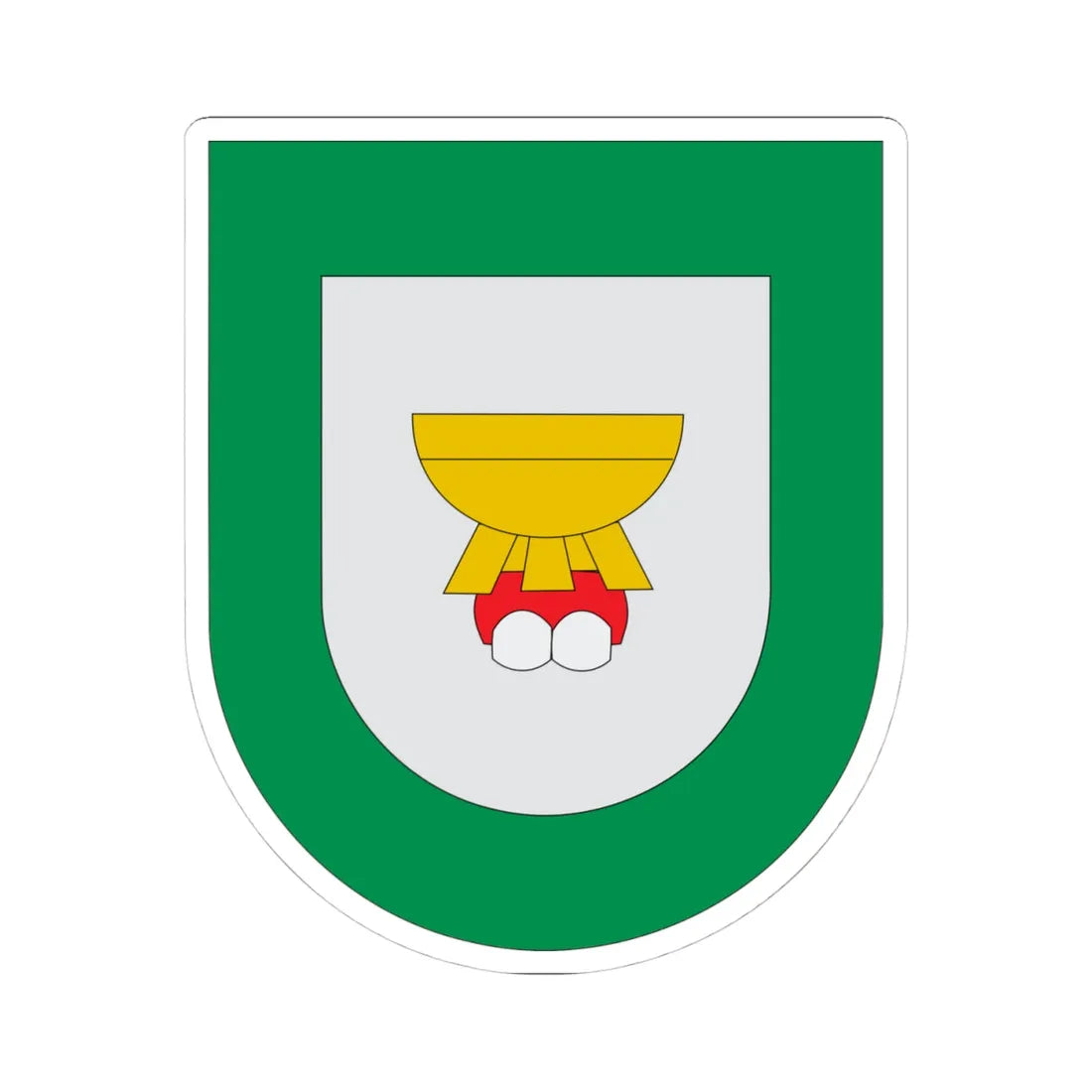 Escudo Caxhuacán (Mexico) (Coat of Arms) STICKER Vinyl Kiss-Cut Decal 4 Inch White - The Sticker Space