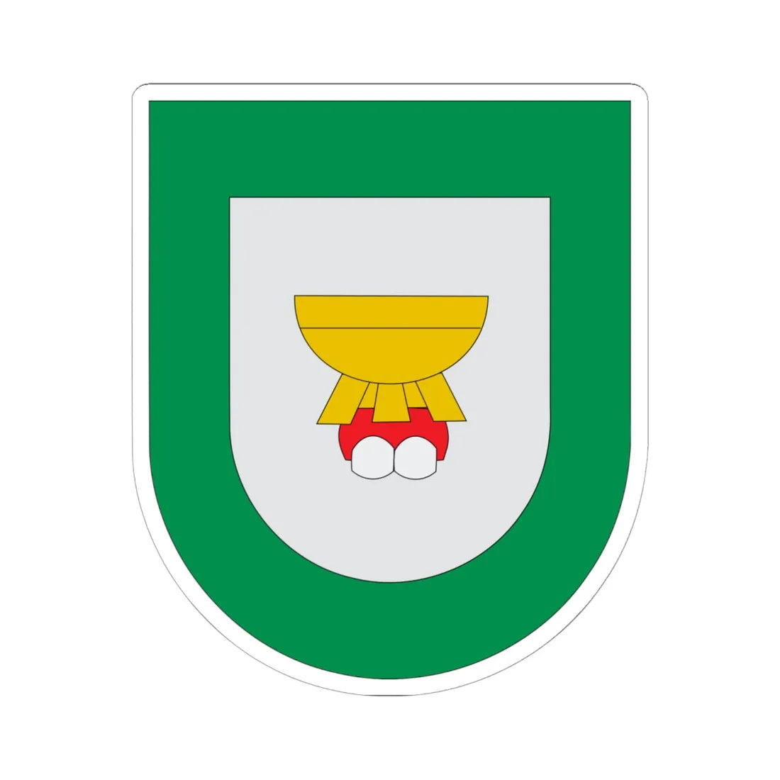 Escudo Caxhuacán (Mexico) (Coat of Arms) STICKER Vinyl Kiss-Cut Decal 6 Inch White - The Sticker Space