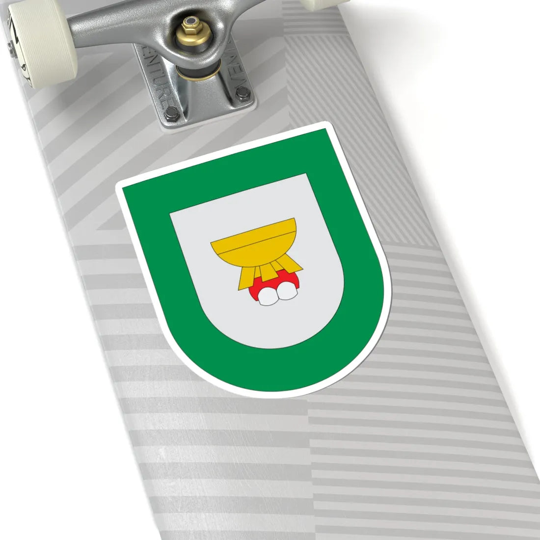 Escudo Caxhuacán (Mexico) (Coat of Arms) STICKER Vinyl Kiss-Cut Decal - The Sticker Space