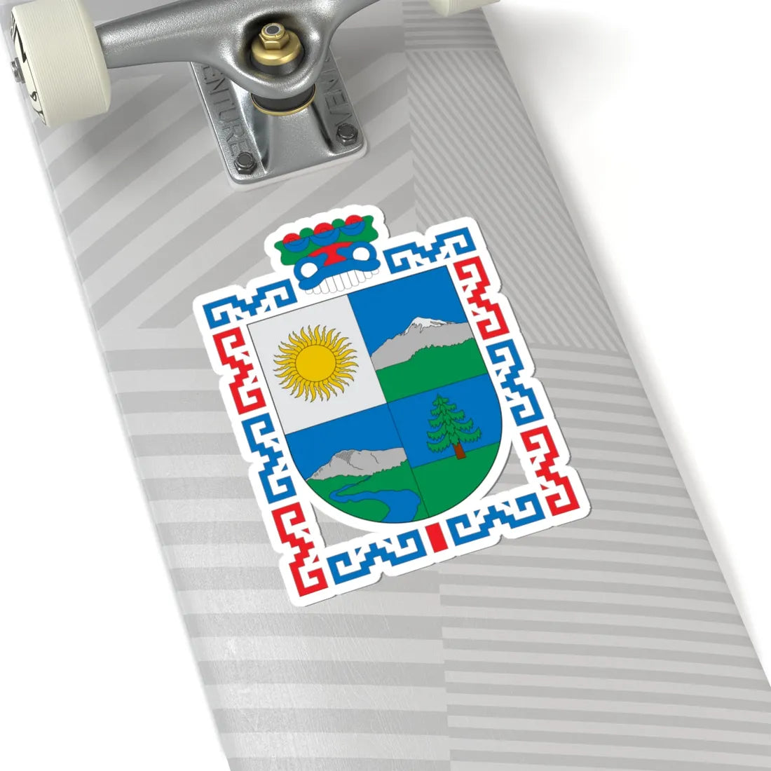 Escudo Chalchicomula de Sesma (Mexico) (Coat of Arms) STICKER Vinyl Kiss-Cut Decal - The Sticker Space