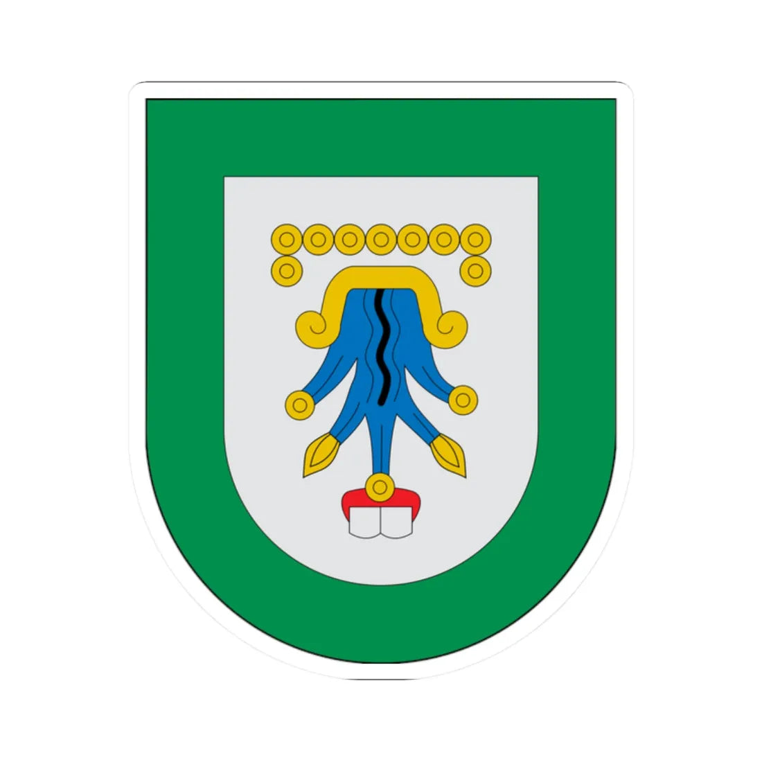 Escudo Chignautla (Mexico) (Coat of Arms) STICKER Vinyl Kiss-Cut Decal 2 Inch White - The Sticker Space