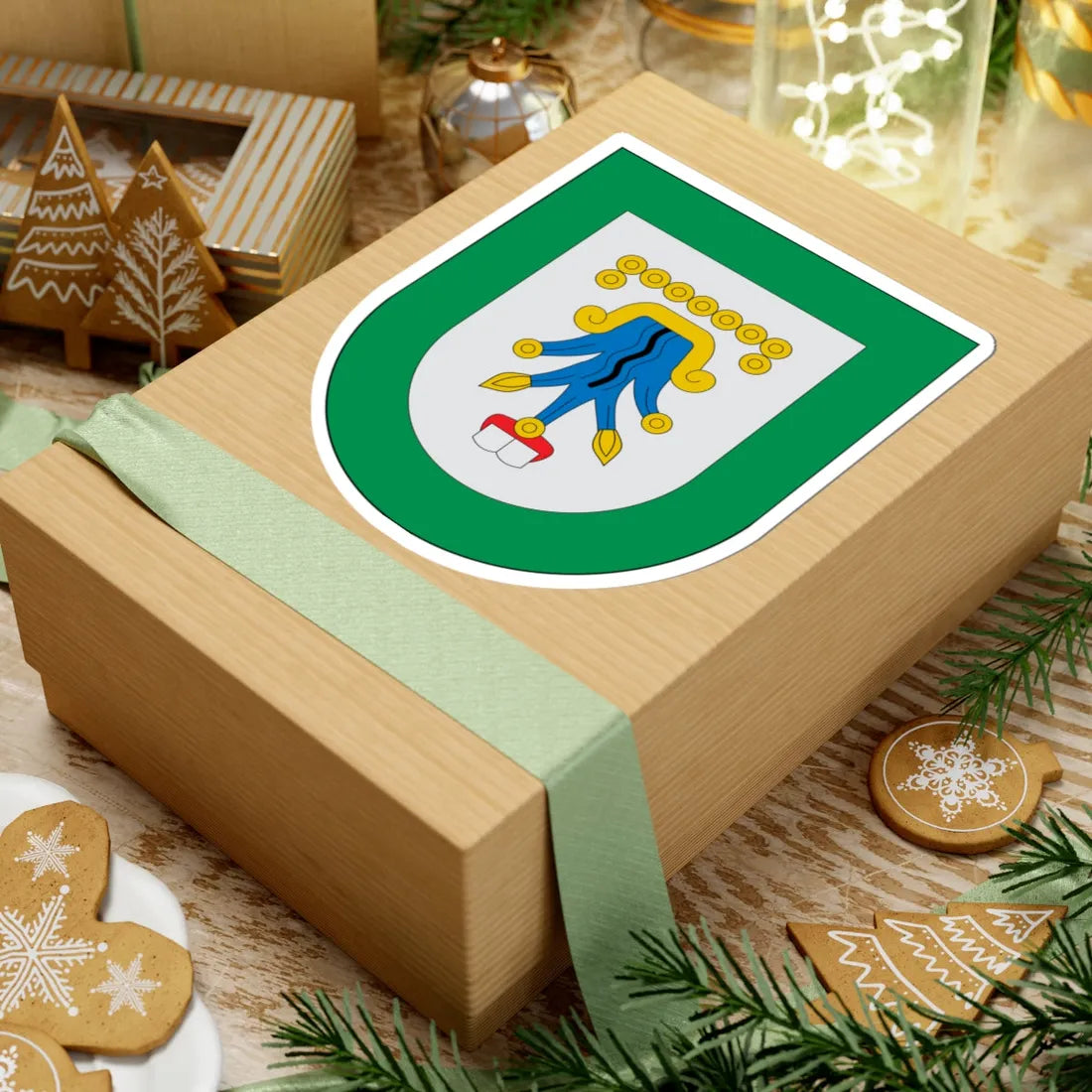 Escudo Chignautla (Mexico) (Coat of Arms) STICKER Vinyl Kiss-Cut Decal - The Sticker Space