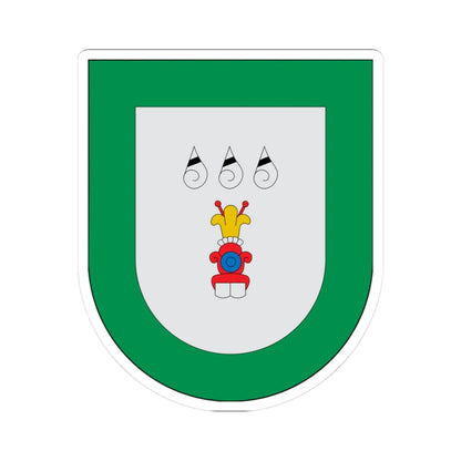 Escudo Chila de las Flores (Mexico) (Coat of Arms) STICKER Vinyl Kiss-Cut Decal 3 Inch White - The Sticker Space