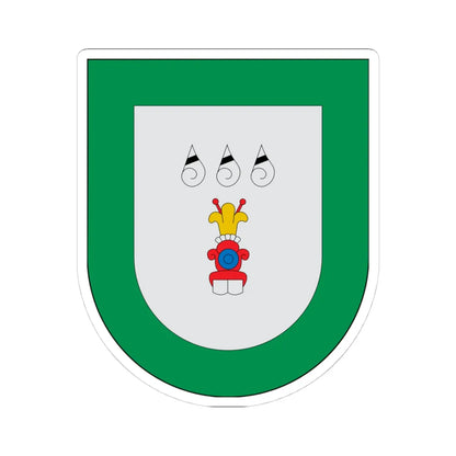 Escudo Chila de las Flores (Mexico) (Coat of Arms) STICKER Vinyl Kiss-Cut Decal 4 Inch White - The Sticker Space