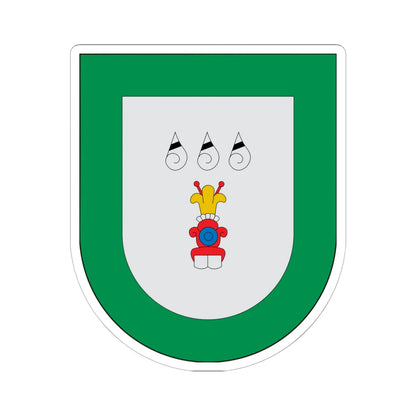 Escudo Chila de las Flores (Mexico) (Coat of Arms) STICKER Vinyl Kiss-Cut Decal 6 Inch White - The Sticker Space