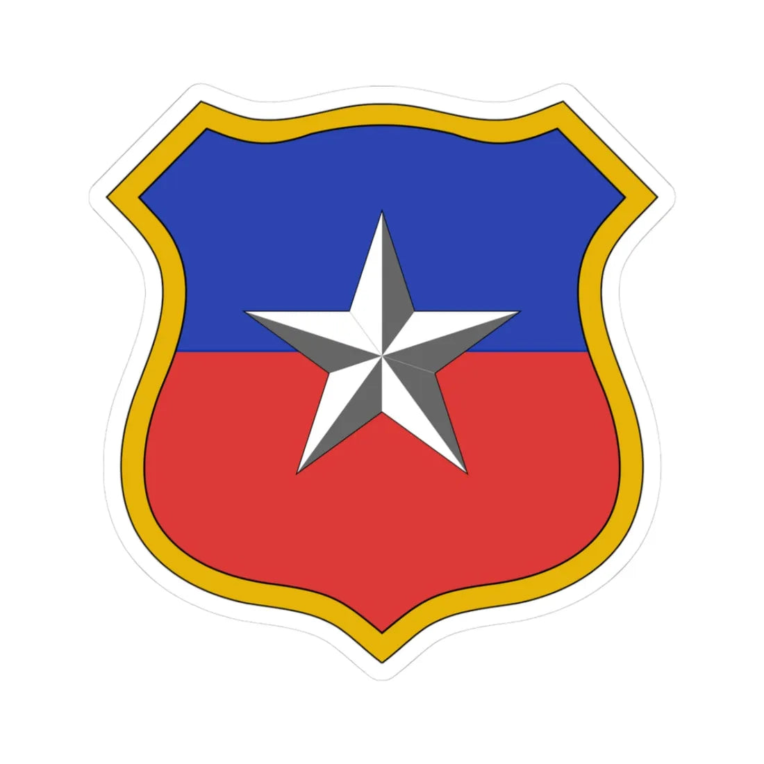 Escudo chile2 (Chile) (Coat of Arms) STICKER Vinyl Kiss-Cut Decal 3 Inch White - The Sticker Space