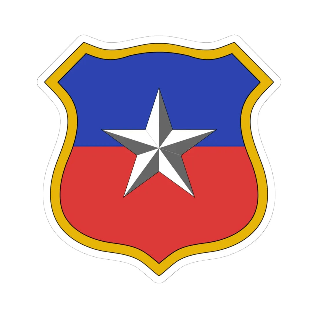 Escudo chile2 (Chile) (Coat of Arms) STICKER Vinyl Kiss-Cut Decal 4 Inch White - The Sticker Space